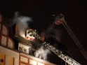 Feuer 3 Dachstuhlbrand Koeln Muelheim Gluecksburgstr P043